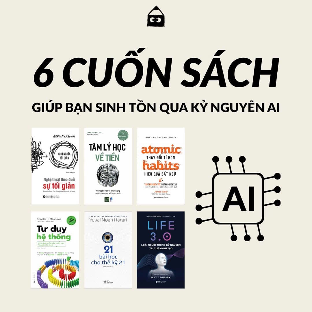 6 cuốn sách giúp bạn sinh tồn trong kỷ nguyên AI